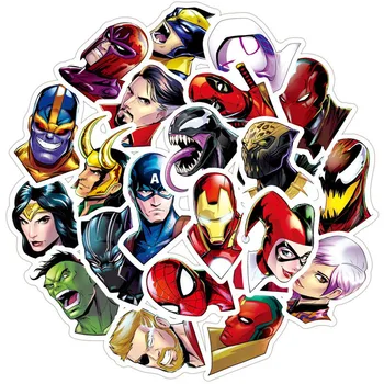 10/30/50Pcs Disney Marvel Avengers Junak Nalepke Spiderman, Iron Man, Nalepke, Nepremočljiva Prtljage Laptop Kitara Čelada Otroci Igrače