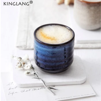 Kinglang NOV Pokal Ustvarjalne Keramični Teacup Kave Vrč Japonski namizni Pribor Skodelice 4 Barve
