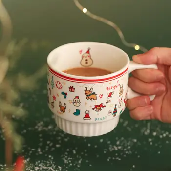 Zajtrk Mleko Vrč Ročno poslikano Pokal Ustvarjalnost Keramični Aparat za Popoldanski Čaj Vrč Nekaj Božična Darila