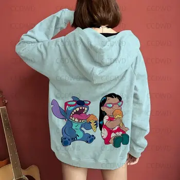 Padec Oblačila za Ženske 2022 Majica otroška Hooded zgornji del Trenirke Disney Hoodies Moda Šiv Jopiči Kawaii Oblačila Y2k
