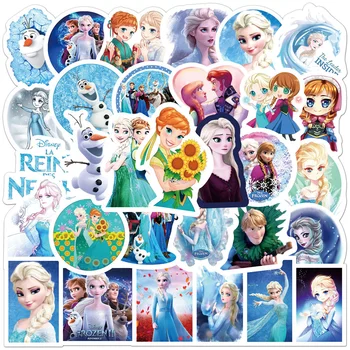 10/30/50pcs Srčkan Disney Film Zamrznjene Nalepke Princesa Anna Elsa Kristoff Olaf Risanka Decals DIY Dnevnik Laptop Prtljage Otroci Igrače