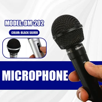 Črna 3,5 mm Žična Mikrofona Megafon Snemanje Banket Stranka, ki prinaša dobička univerzalno Univerzalno Uspešnosti 170 cm 6.3 mm, Mikrofon