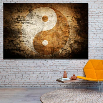Sodobna Yin Yang Simbol Plakat Platno Tiskanje Fotografij Zen Stilu Wall Art Slik, Dnevna Soba Home Office Dekoracijo