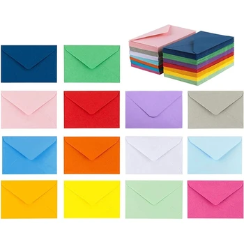 10 Kos Barvne Poštni Ovojnici Prazno Hvala Kartic DIY sredstva za Office Računov, Osebna Pisma, Padec Ladijskega prometa