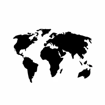 Svetovni Zemljevid Osebnost Avto Nalepke za zaščito pred soncem Nalepke, Laptop Tovornjak motorno kolo Avto Dekoracijo Pribor PVC,18 cm*12 cm