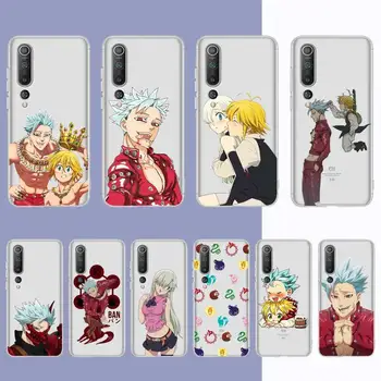 Anime Sedem Smrtnih Grehov Jasno Primeru Telefon Za Redmi Opomba 5 7 8 9 10 K20 max pro lite za Xiaomi 10pro 10T