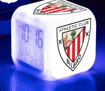 La Liga Nogomet Team/Klub LED Ura Digitalno uro Športno Nogometni Klub 7 Barvo Chaning Ura Otrok Xmas Darila Igrače