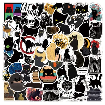 10/30/50/100 KOZARCEV Lepe Gotske Black Cat Grafiti Nalepke Avto Kitara Motocikel Prtljažni Kovček DIY Risanka Nalepke Nalepke Otrok Igrača