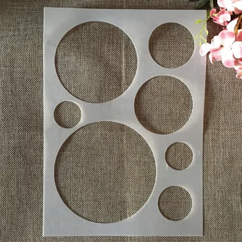 A4 29 cm Geometrijo Krog DIY Layering Matrice Slikarstvo Album Kolorit Reliefi Album Dekorativni Predlogo