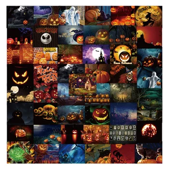 10/52pcs Nepremočljiva Halloween Demon Kawaii Nalepke za Dekoracijo Zvezek Nalepke Scrapbooking DIY List Halloween Grafiti